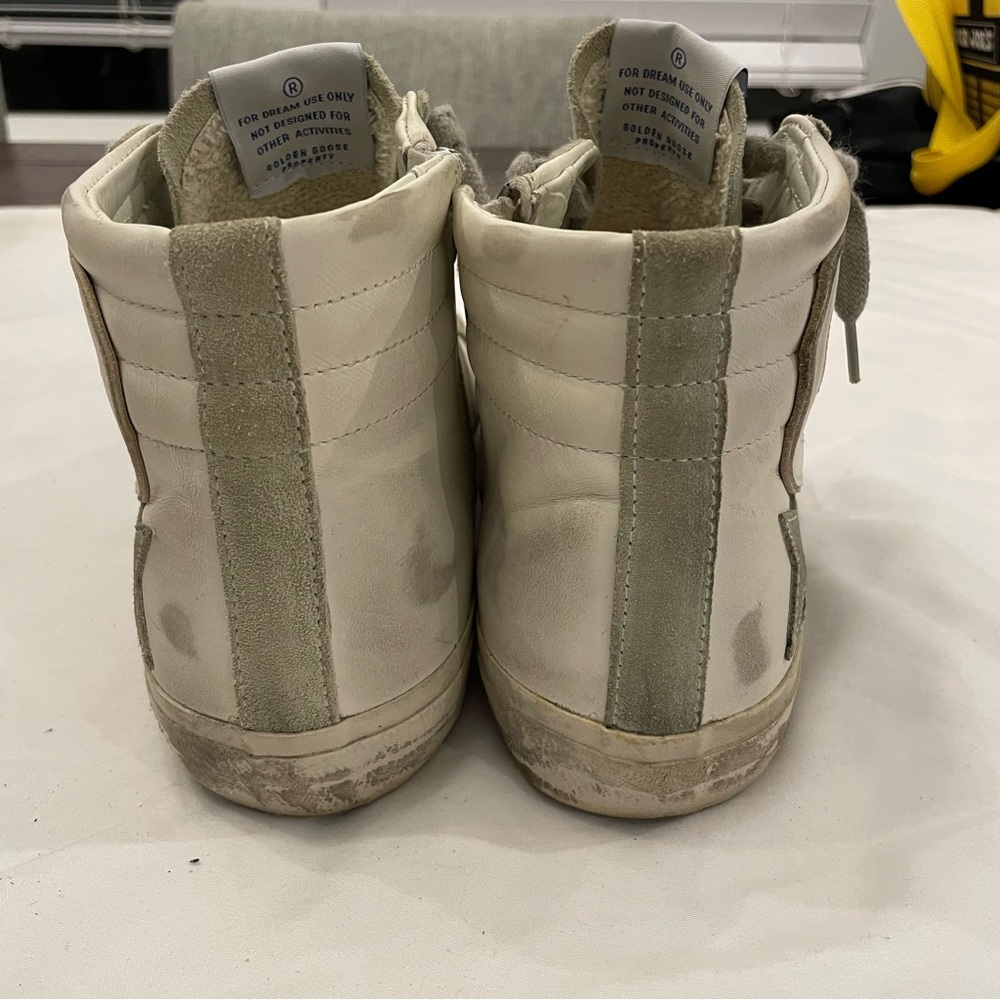 Golden Goose High Top Slide in Leather with Suede Details size 41, US Women's 11 - Picture 4 of 12